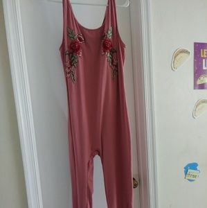 2x Rose Jump suit